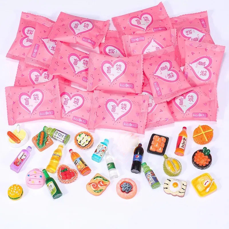 Food Snacks For Party - -Random Style Bag Miniature Food Toy