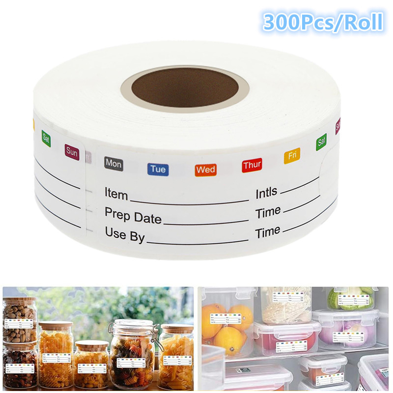 300Pcs/Roll Kitchen Date Food  - огляд і ціна Snacks Food Labels