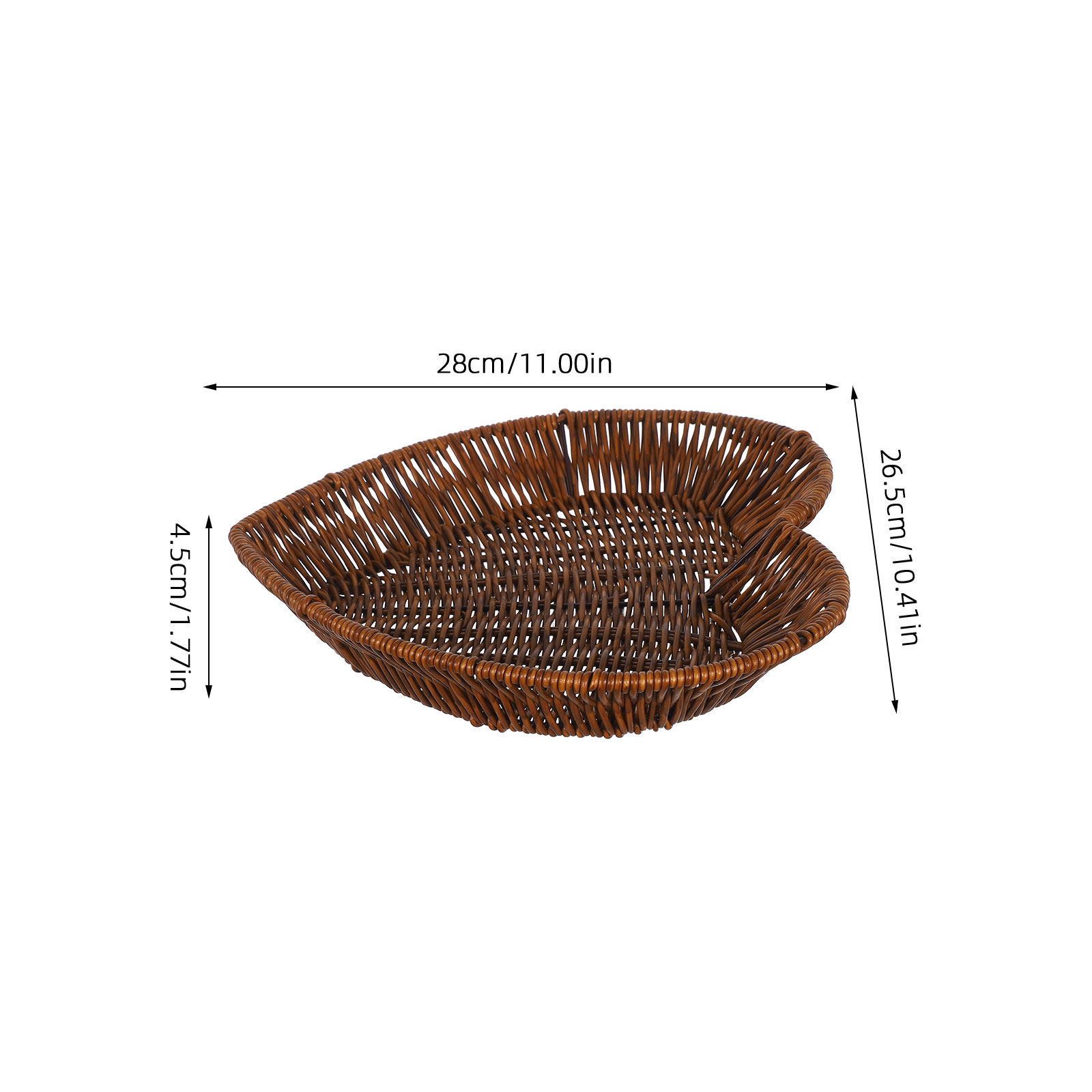 2pcs Heart Rattan Basket Woven - огляд і ціна Food And Snacks For Picnic