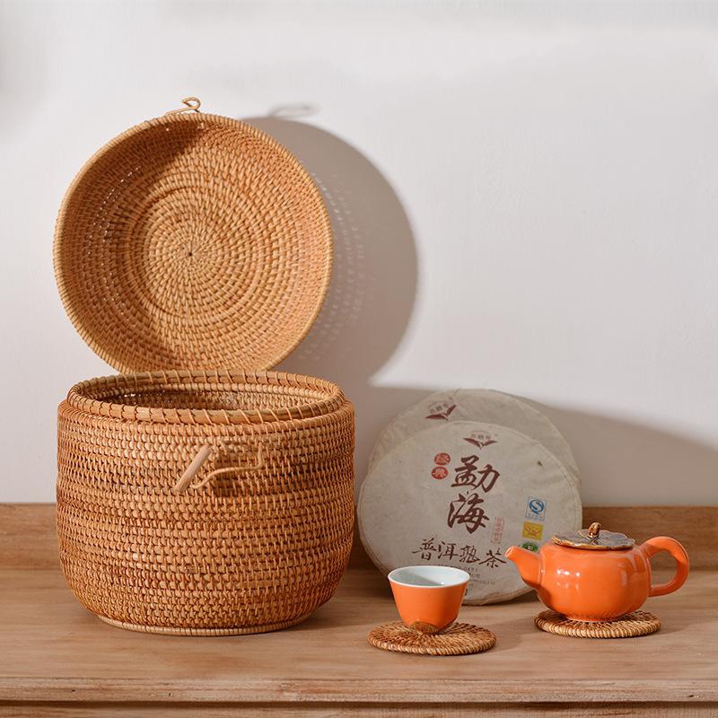 Handwoven Rattan Tea Storage B - огляд і ціна Food Snacks Box