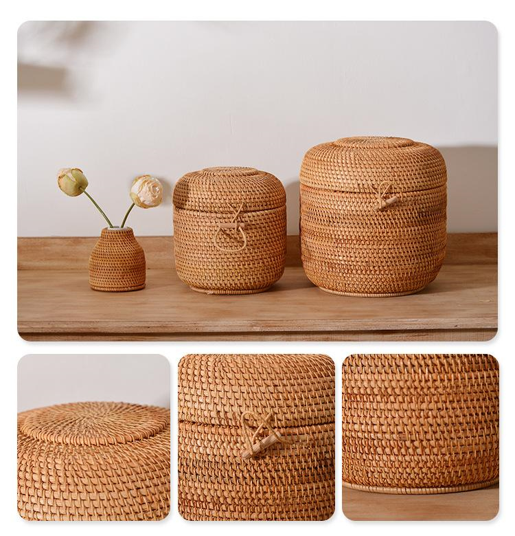 Handwoven Rattan Tea Storage B - огляд і ціна Food Snacks Box
