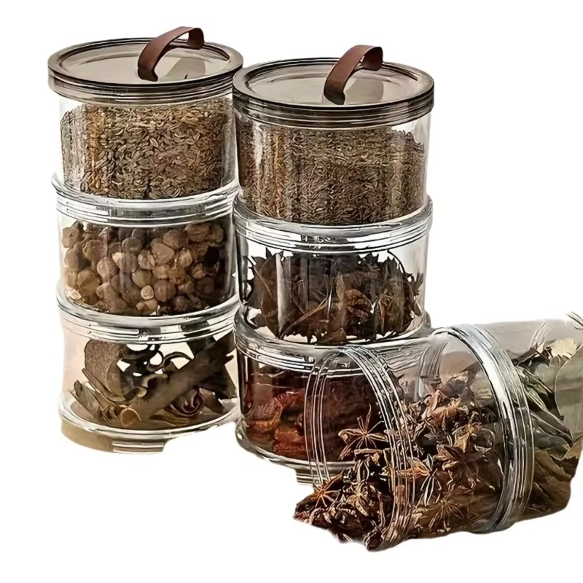 3-Layer Round Handheld Spice B - огляд і ціна Food Snacks Box