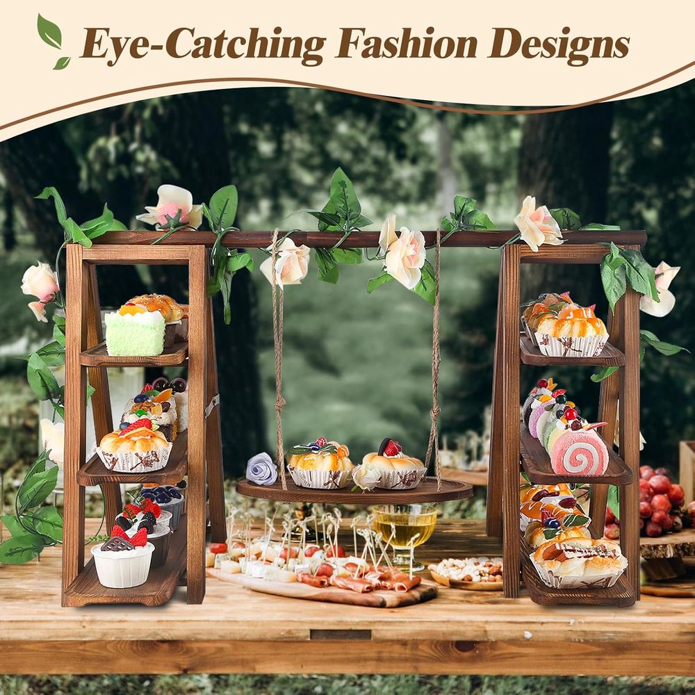 3 Tier Cupcake Stand with Swin - огляд і ціна Food Snacks For Party