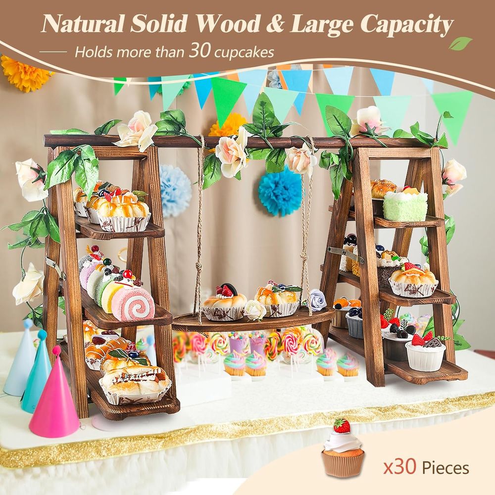 3 Tier Cupcake Stand with Swin - огляд і ціна Food Snacks For Party