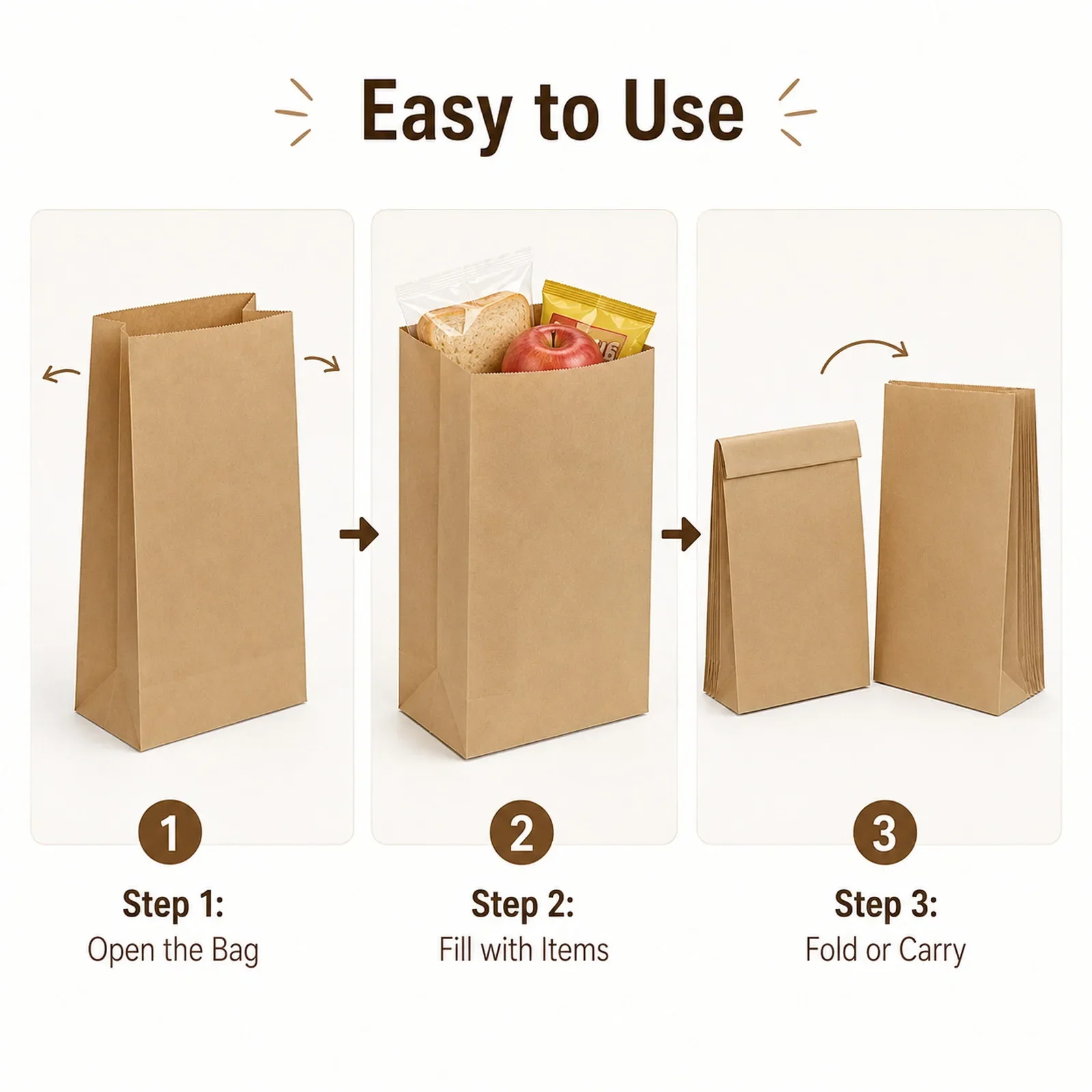 10-30Pcs Small Brown Kraft Pap - огляд і ціна Food Snacks For Party